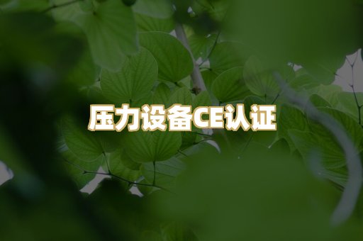 压力设备CE认证
