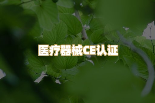 医疗器械CE认证